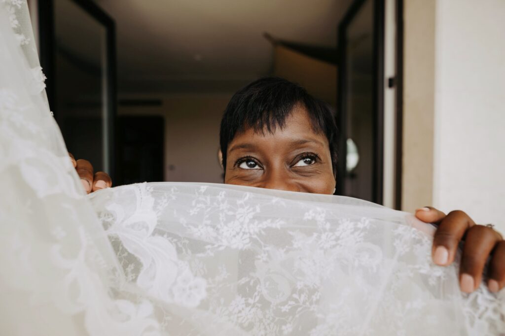 Tearing the bride's veil & cutting off the groom's socks are Danish wedding customs