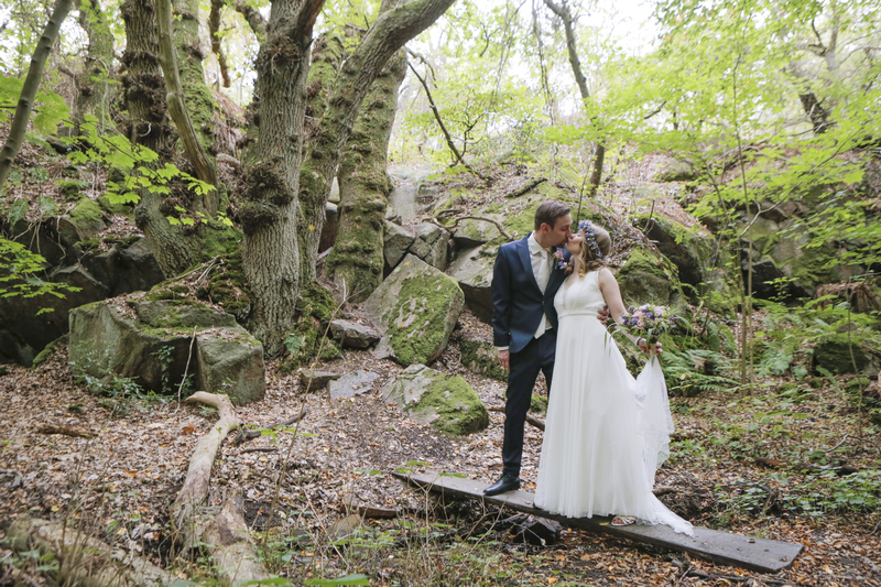 Dense forests on Bornholm in Denmark are a wonderful wedding destination