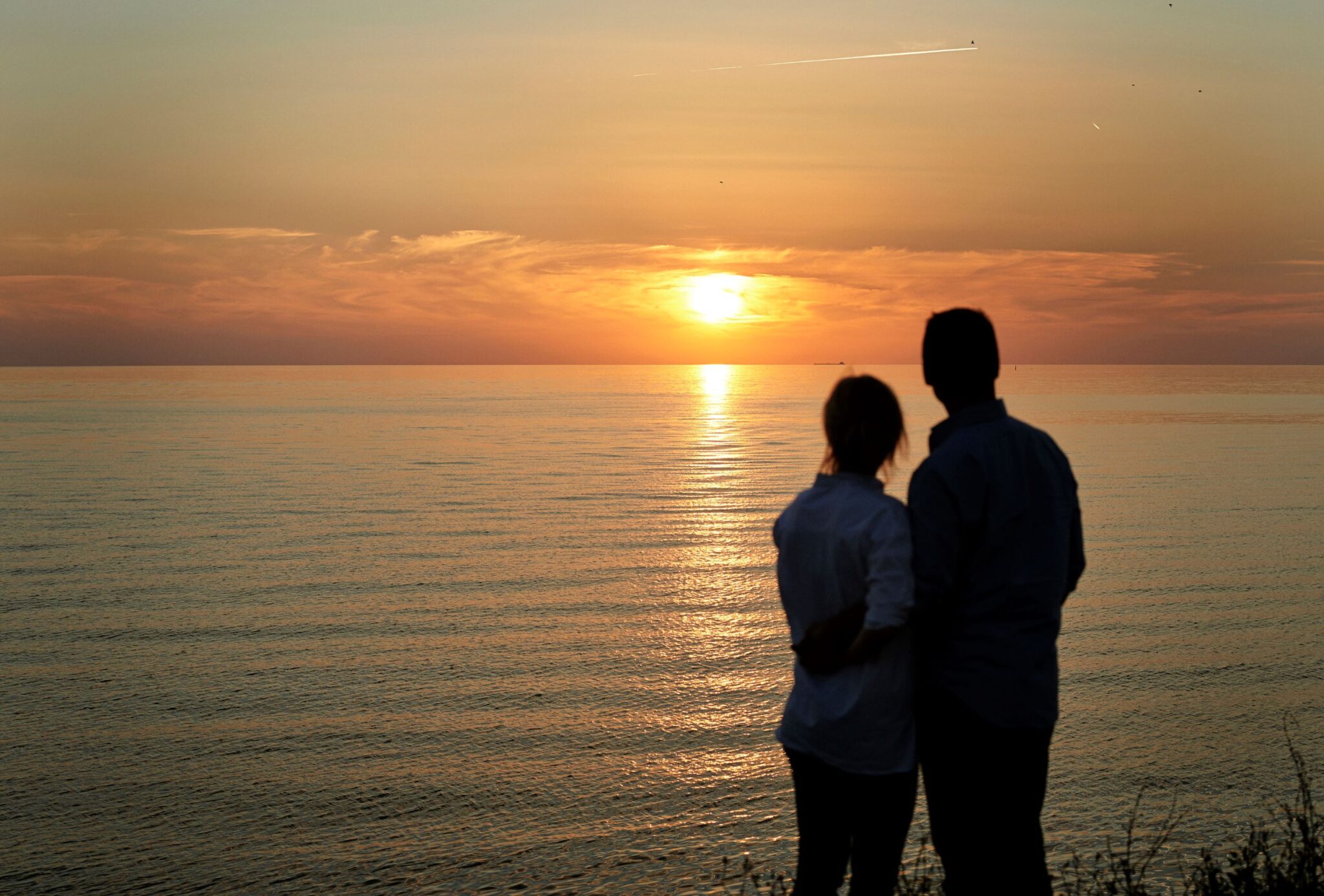 Sunsets over the Bornholm sea are perfect for a Danish honeymoon.