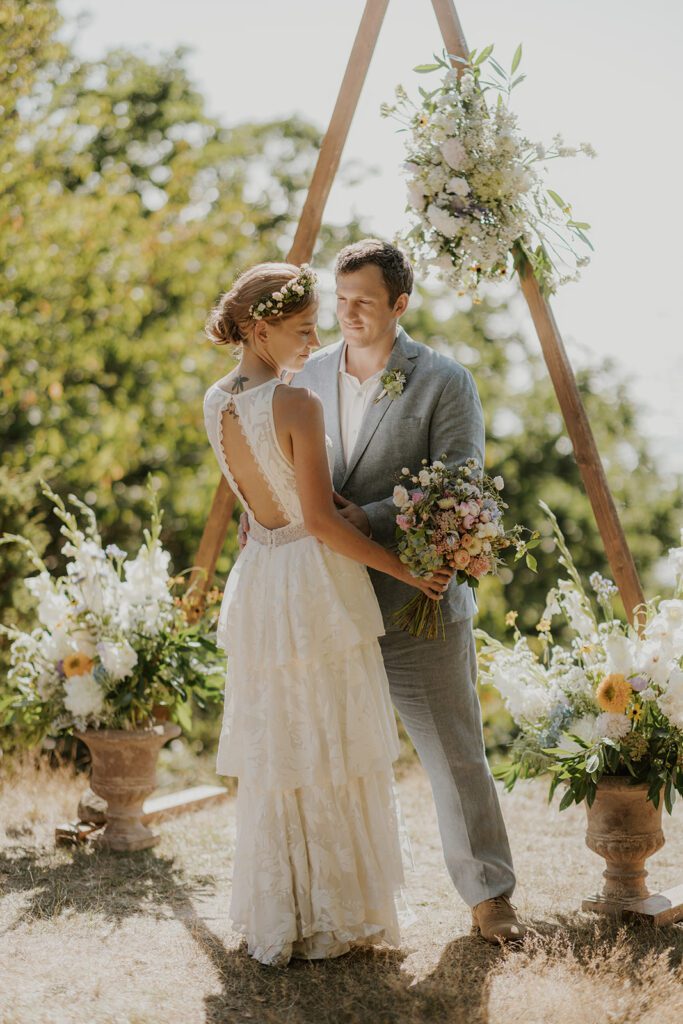 An international couple is getting married in Denmark with the help of wedding planners.