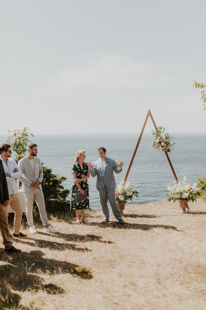 A wedding congregation in Denmark awaits the arrival of the bride on Bornholm